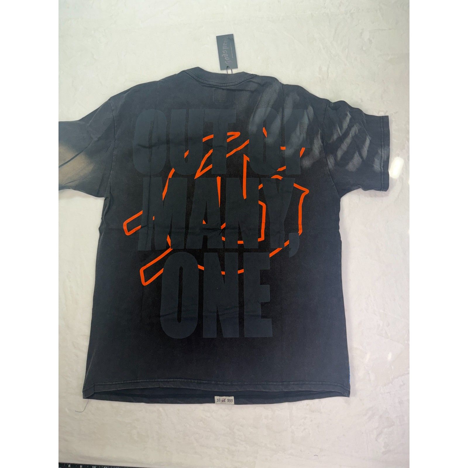 Godspeed Graphic T-Shirt Xl Black Orange Vintage Wash Limited Edition Nwt — image 3 of 5